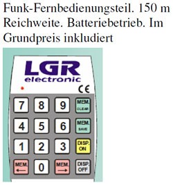 Fernbedienung auf Funkbasis