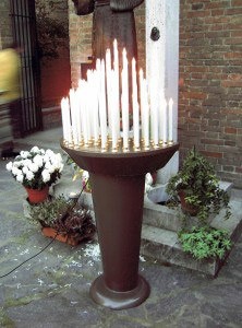 Elektronische Opferlichtständer- runde Ausführung