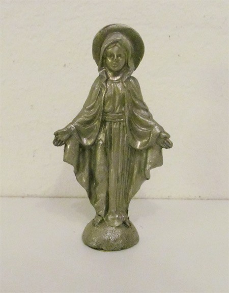 Heilige Maria - Metallfigur - Selbststehend