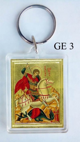 Schlüsselanhänger Heiliger Georg AB 1,50 € STAFFELPREISE