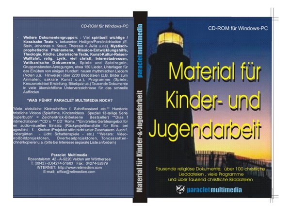 Material für die Kinder und Jugendarbeit - 3100 Dateien -relig. Texte Bilder Musik Vorträge--