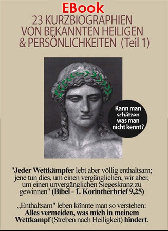EBook 23 Kurzbiographien von bekannten Heiligen und Persönlichkeiten