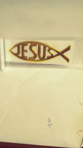 Fisch Symbol Aufkleber - 15cm