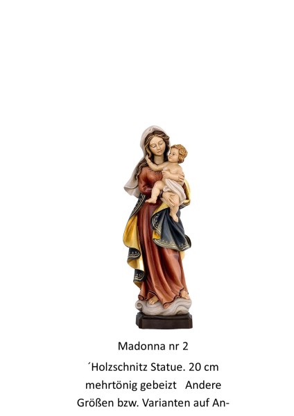Madonna HOLZGESCHNITZT - mehrfach gebeizt ca 20 cm-Copy