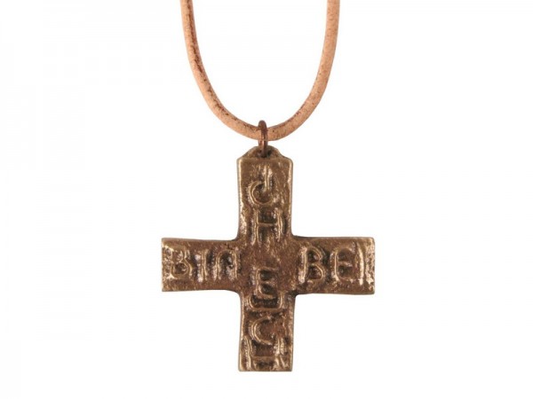 Bronzeumhängekreuz