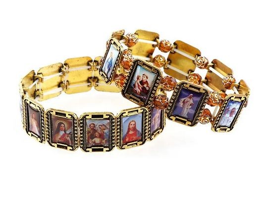 Armband -populär mit Bildern v diversen Heiligen