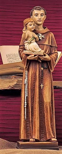 Heiliger ANTONIUS v Padua ca. 27 cm hoch
