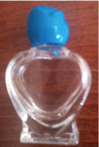 Weihwasserflasche aus Glas 25 ml - Herzform