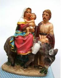 Heilige Familie mit Esel