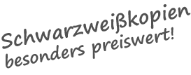 Schwarzweisskopien drucken