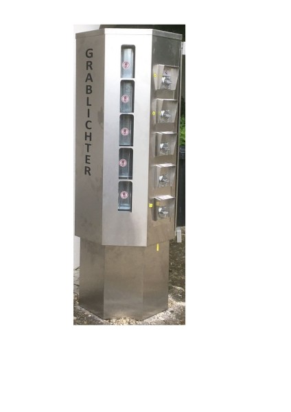 Grablichtautomat - Kerzenautomat für Friedhof