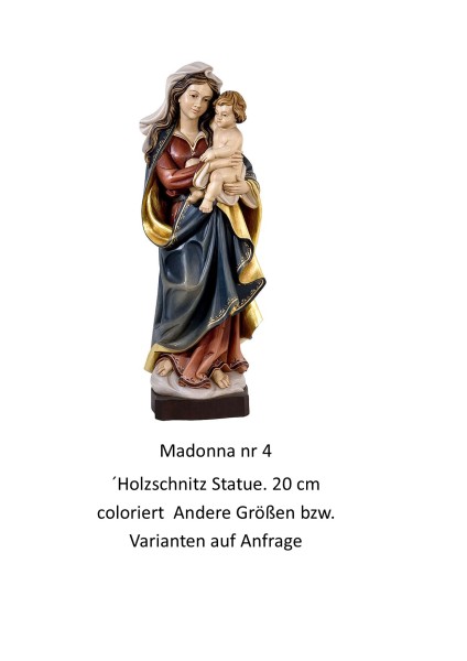 Madonna HOLZGESCHNITZT - voll coloriert ca 20 cm-
